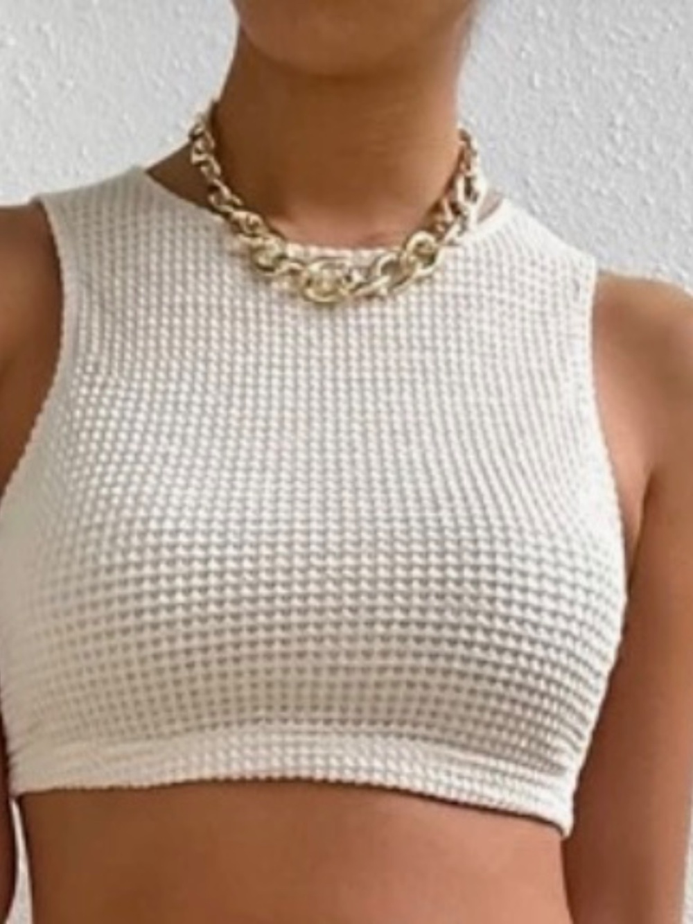Waffle Crop Top - Picture 5 of 6